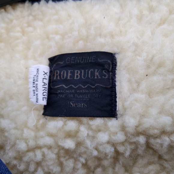 SEARS AND ROEBUCK DENIM VEST SIZE XL - Picture 3 of 4